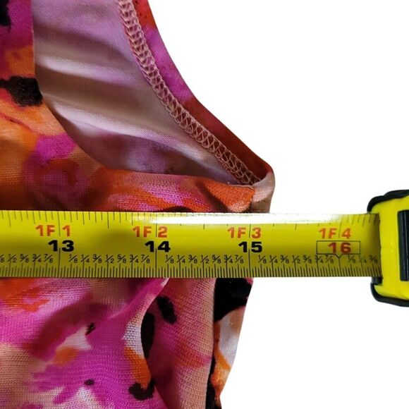 Susan Lawrence Pink Floral Sleeveless Top Size S - Picture 9 of 10